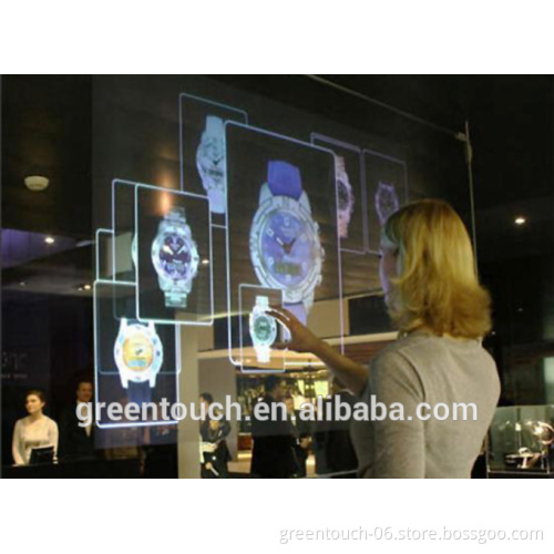 55" Capacitive Multi Touch screen Foil film, Holographic Nano Touch Screen Foil through glass
